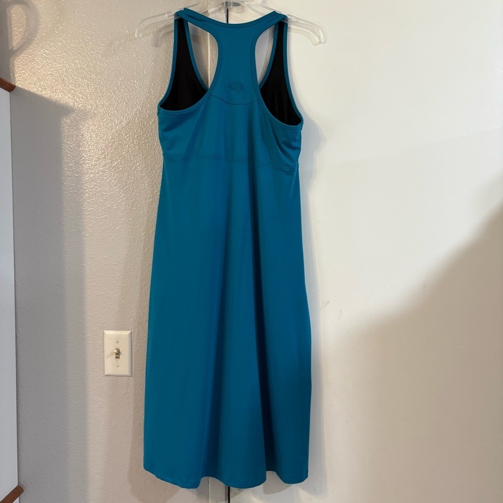 The North Face Abby Dress Women's M Teal Racer Back Outdoor UPF30 Large Hike - Picture 4 of 11